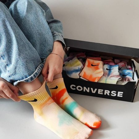 جوراب های آبرنگی مچی و نیم ساق