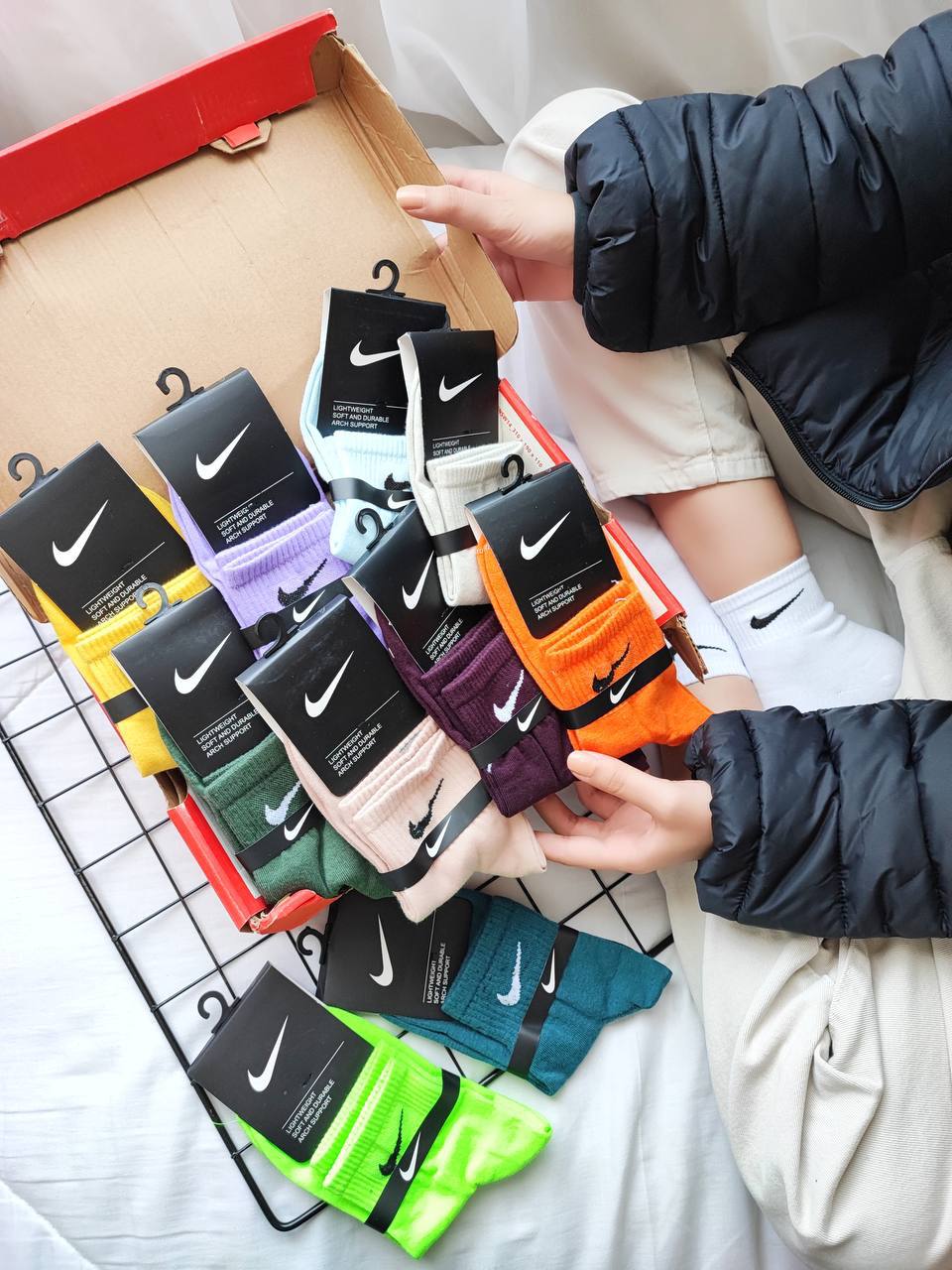 جوراب تک رنگ نیم ساق